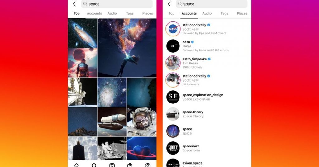 Ulepszone wyszukiwanie na Instagramie może pomóc wypełnić lukę dzięki TikTok