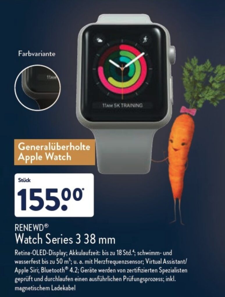 Apple Watch w Aldi: Smartwatch jest sprzedawany w cenie Purzel