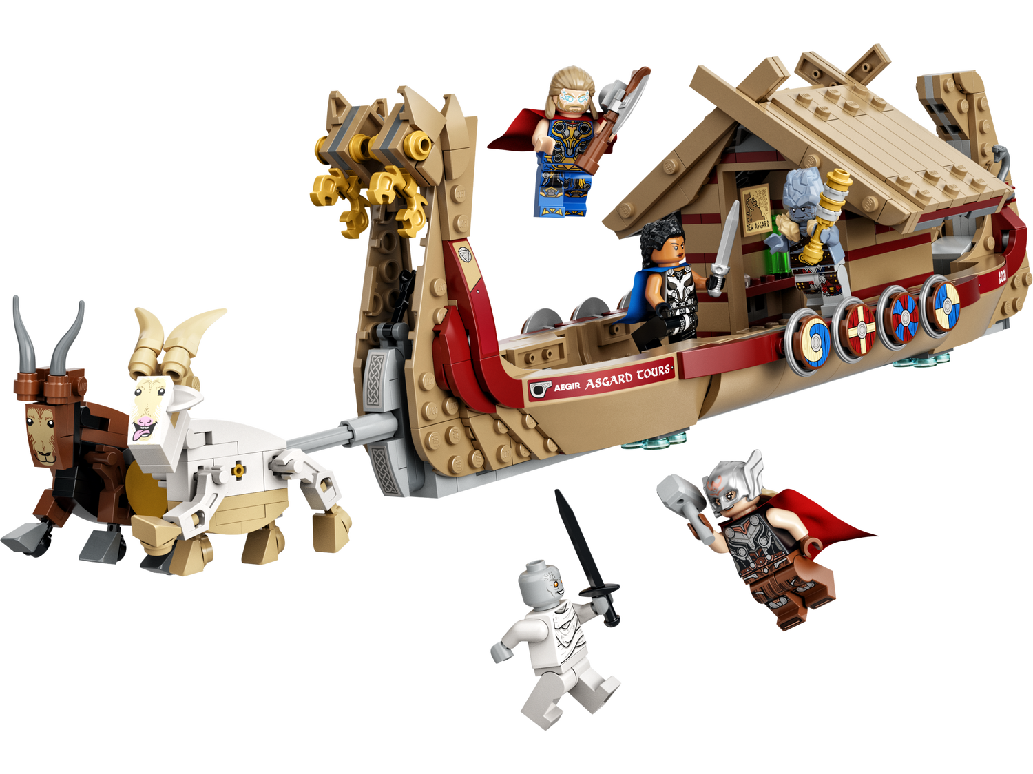 LEGO Marvel: Thor Miłość i Grzmot, Kozia Łódka (76208)