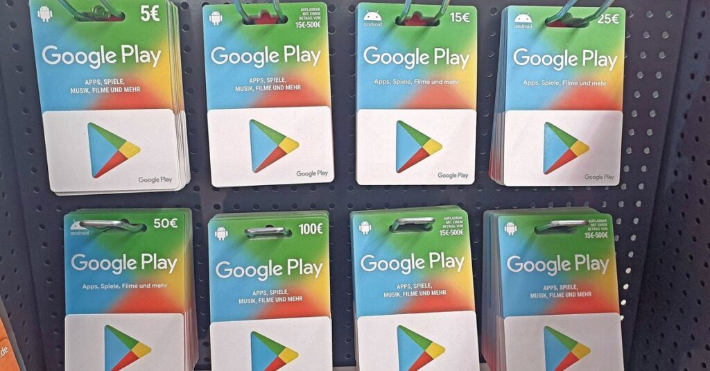 Oszustwo związane z kartą upominkową Google Play: Oszustwo z fałszywą nagrodą