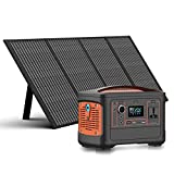 DAMAJIANGM Generator solarny AS600,540WH Przenośna elektrownia z panelem słonecznym 100W, 230V/600W mobile S