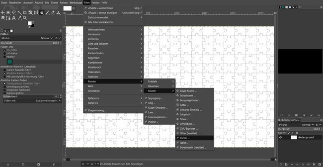 Twórz puzzle GIMP-a