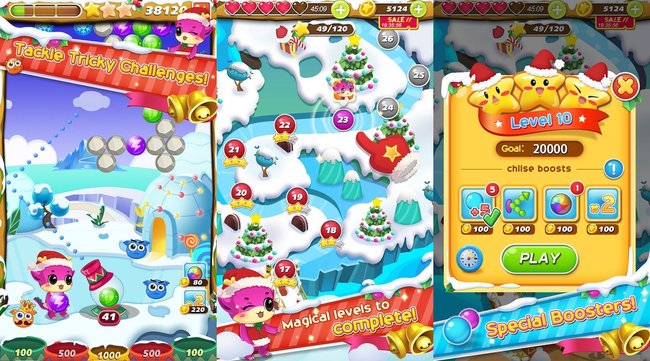 Boże Narodzenie App Gry Bubble Boże Narodzenie