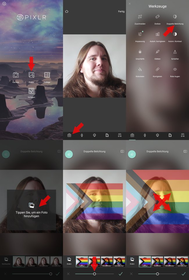 Aplikacja do zdjęć profilowych Rainbow