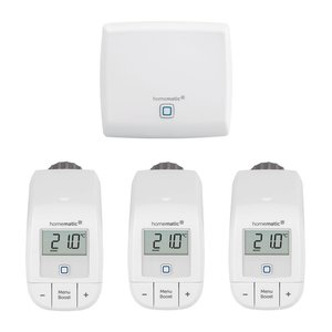 Zestaw startowy Homematic IP Ogrzewanie z 3 podstawowymi termostatami grzejnikowymi