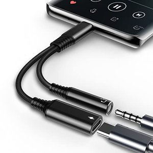 USB-C do gniazda słuchawkowego i adapter do ładowania: 2 w 1