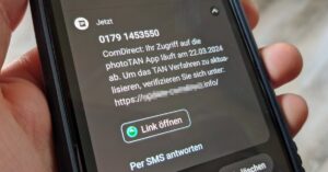SMS: Twój dostęp do aplikacji photoTAN kończy się… – Oszustwo?