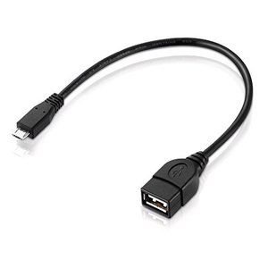 Kabel USB OTG: Micro USB męski na USB żeński