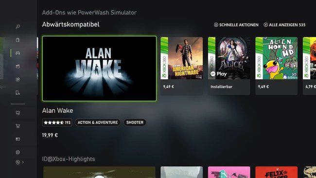 Kategoria sklepu Xbox Kompatybilność wsteczna