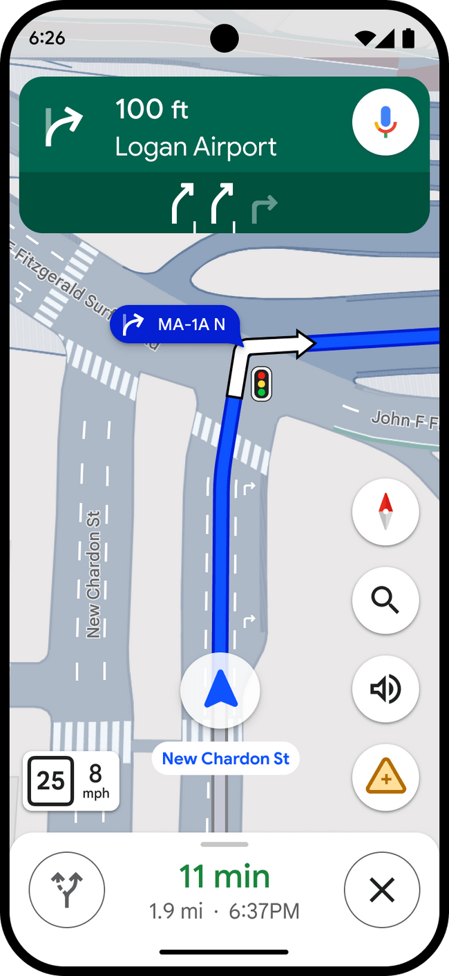 Zrzut ekranu Map Google