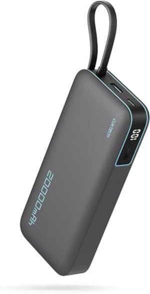 Cuktech Powerbank 45 watów, 20 000 mAh ze zintegrowanym kablem USB-C