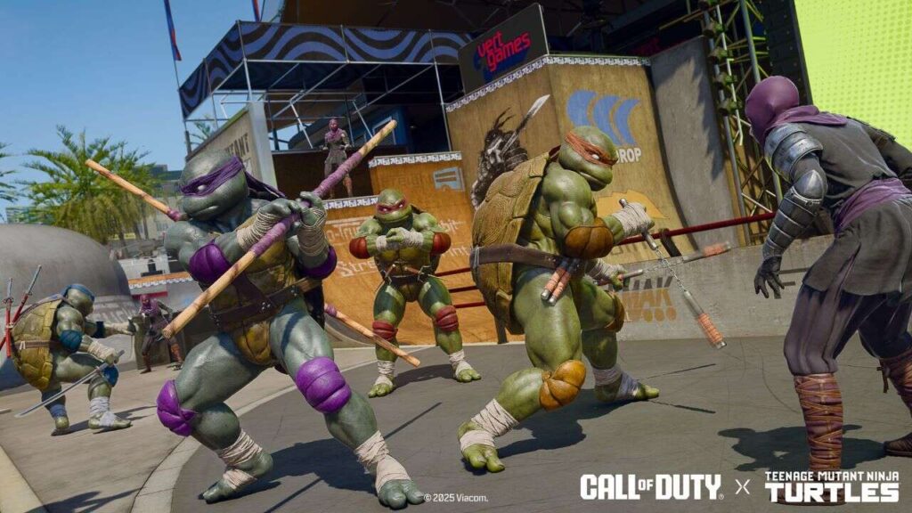 Nowe skórki TMNT Call of Duty kosztuje 90 USD, aby odblokować w sumie