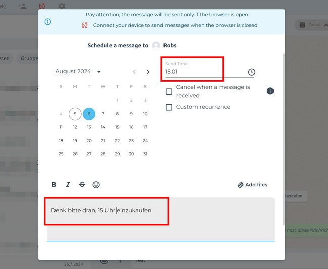 Podaj czas i SMS -a. (Źródło obrazu: Giga)
