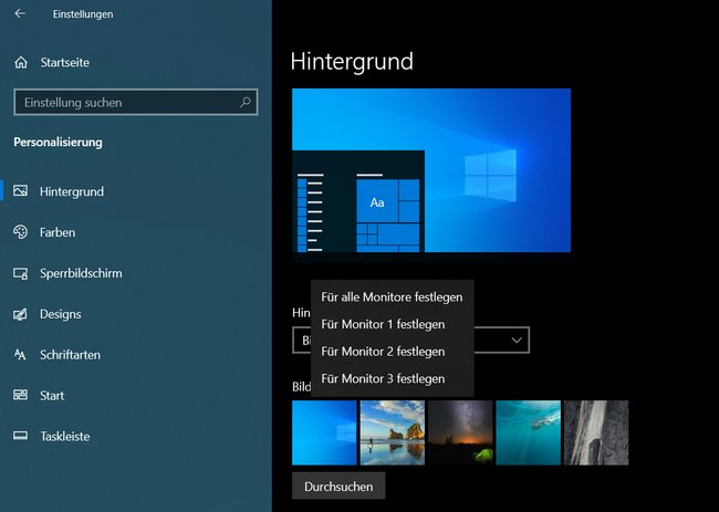 Zmień HG Windows 10