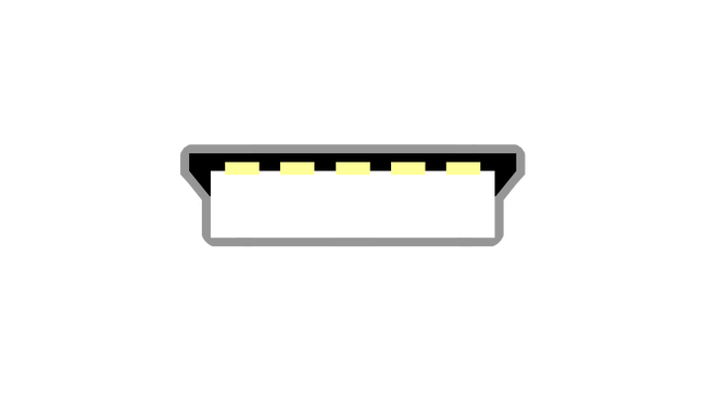 Wtyczka schematu mini-B USB 2.0