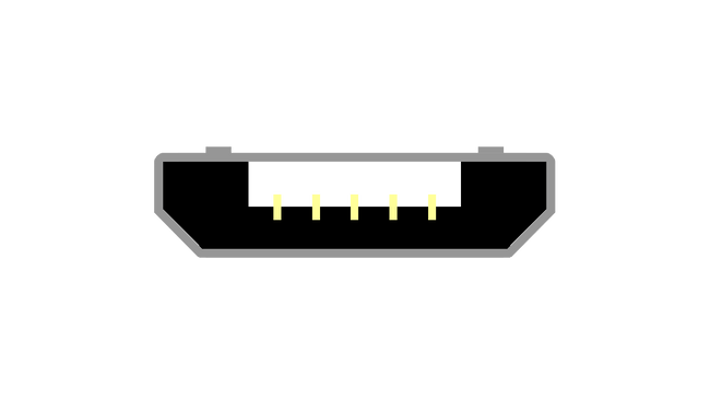 Wtyczka schematu mikro-B USB 2.0