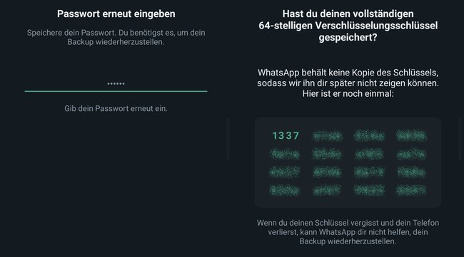 WhatsApp Cloud-Backup End to-end
