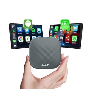 CarLinkit 2025 Wireless Carplay i Android Auto AIBOX Adapter, do samochodów z przewodową Carplay,