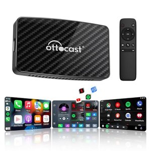 Ottocast Play2Video Pro Kabelloser Carplay-Adapter MIT Netflix, YouTube, IPTV, Plug & Play CarPlay A