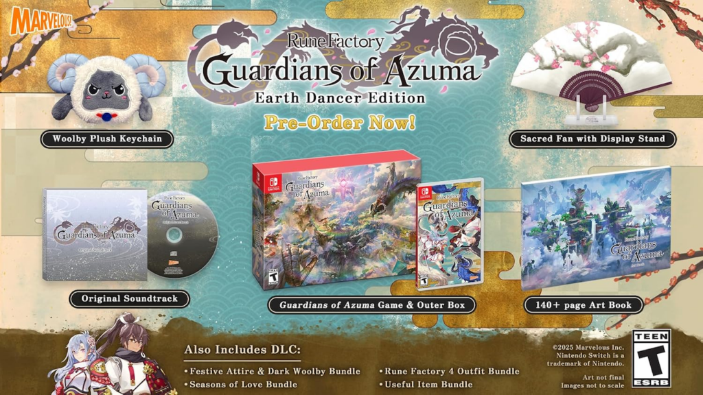 Rune Factory: Guardians of Azuma Earth Dancer Edition uzupełniono w dniu premiery