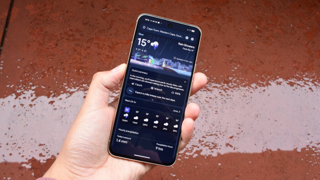 Znalazłem aplikację na Android Weather, która wygląda jak Google, tylko lepiej
