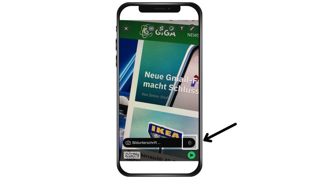 Wyślij zdjęcie głównej strony Giga z WhatsApp jako widok jednego punktu.