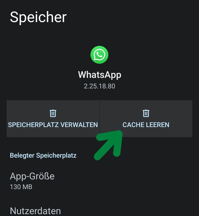 Tutaj możesz usunąć pamięć podręczną aplikacji WhatsApp na Android